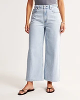 Curve Love High Rise Cropped Wide Leg Jean