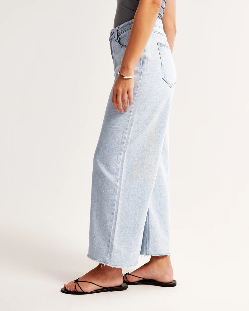 Curve Love High Rise Cropped Wide Leg Jean