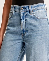 High Rise Cropped Wide Leg Jean