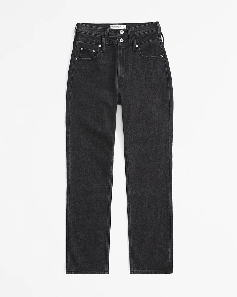 Ultra High Rise Ankle Straight Jean