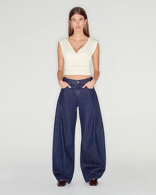 Mid Rise Ultra Barrel Jean