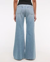 Mid Rise Baggy Bootcut Jean
