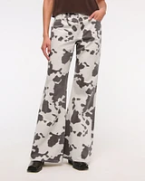 Mid Rise Baggy Bootcut Jean