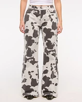 Curve Love Mid Rise Baggy Bootcut Jean