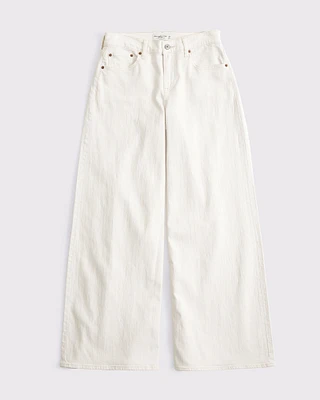 Curve Love Linen-Blend Ultra Wide Leg Jean