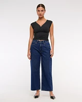 Curve Love Mid Rise Cropped Slouchy Jean