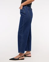 Curve Love Mid Rise Cropped Slouchy Jean