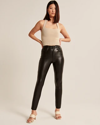 Vegan Leather Skinny Pant