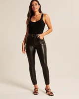 Curve Love Vegan Leather Skinny Pant