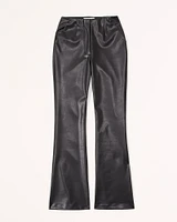 Curve Love Vegan Leather Slim Flare Pant