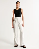 A&F Sloane Tailored Premium Crepe Pant