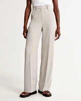 Clean Premium Crepe Wide Leg Pant