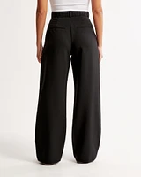 Curve Love A&F Sloane Tailored Wide Leg Pant