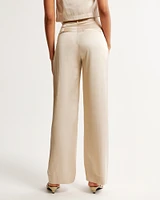 A&F Sloane Tailored Satin Pant