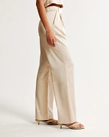 A&F Sloane Tailored Satin Pant