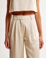 A&F Sloane Tailored Satin Pant