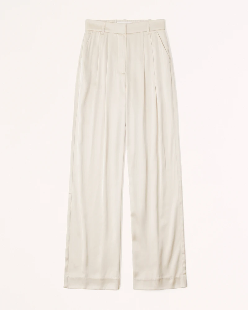 A&F Sloane Tailored Satin Pant