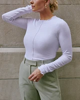 Cuffed Hem Tailored Wide Leg Pant