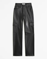 Vegan Leather Cargo 90s Relaxed Pant