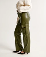 Curve Love Vegan Leather Cargo 90s Relaxed Pant