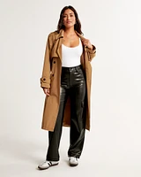 Curve Love Vegan Leather Cargo 90s Relaxed Pant