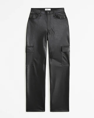 Curve Love Vegan Leather Cargo 90s Relaxed Pant