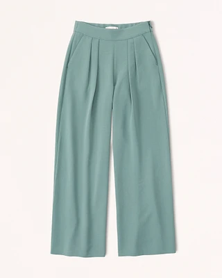 Premium Crepe Tailored Ultra Wide-Leg Pant