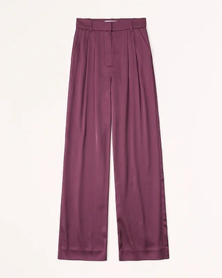 A&F Sloane Tailored Satin Pant