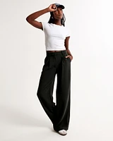 A&F Harper Tailored Premium Crepe Pant