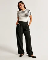 Curve Love A&F Sloane Tailored Premium Crepe Pant