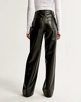 Vegan Leather High Rise Loose Pant