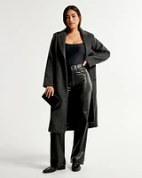 Curve Love Vegan Leather High Rise Loose Pant