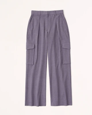 Tailored Utility Wide Leg Pant