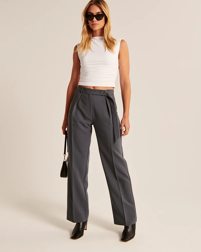 Belted Tailored Pant