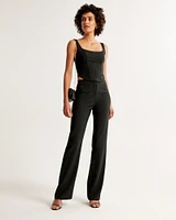 High Rise Slim Boot Trouser