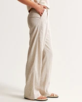A&F Sloane Tailored Linen-Blend Pant