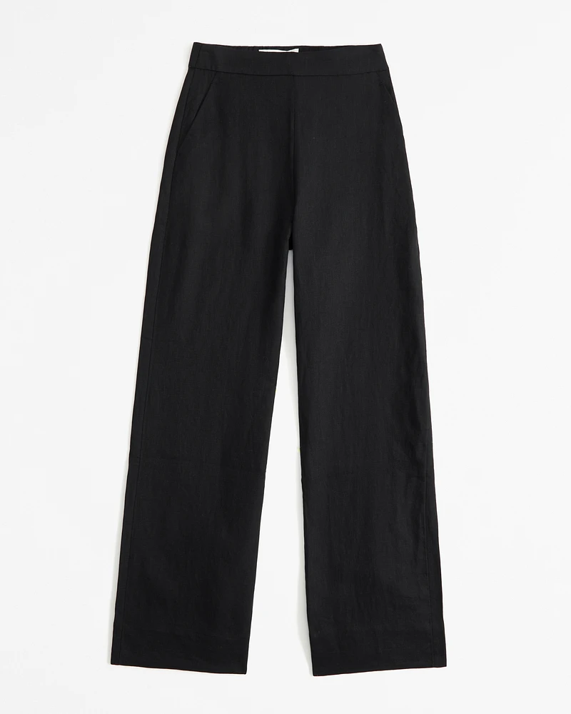 Clean Waist Premium Linen Trouser