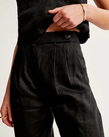 A&F Sloane Tailored Premium Linen Pant