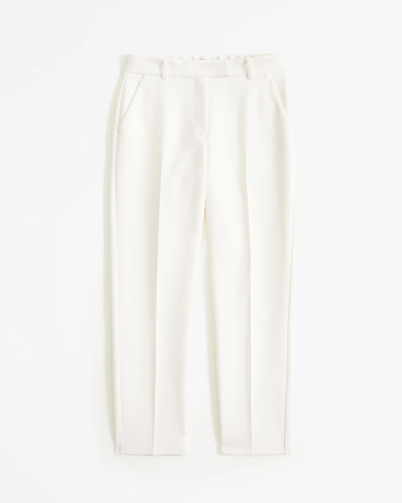 Mid Rise Slim Straight Pant