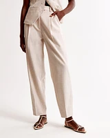 Ankle Grazing Tapered Tailored Pant