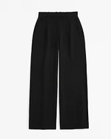 Curve Love A&F Harper Tailored Premium Crepe Ultra-Wide Leg Pant