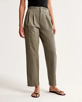 High Rise Tapered Utility Pant