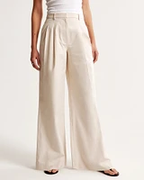 Utility Tailored Wide Leg Pant