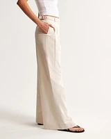 Utility Tailored Wide Leg Pant