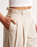 Utility Tailored Wide Leg Pant