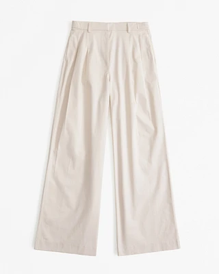 Utility Tailored Wide Leg Pant