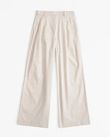 Utility Tailored Wide Leg Pant