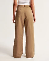 Utility Tailored Wide Leg Pant