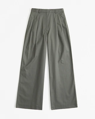 Utility Tailored Wide Leg Pant