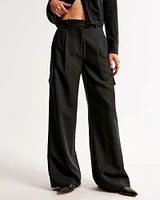 A&F Harper Tailored Wide Leg Cargo Pant